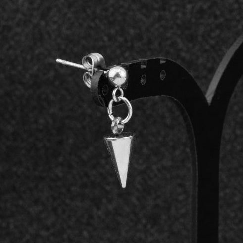 SOHOT Hot Dangle Long Tassel Unisex Hoop Earrings Punk Metal Jewelry Brincos Silver Color Star Cross Pendant Exaggerate Design